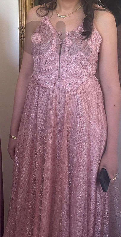 bridesmaid dress floor length elegant pink