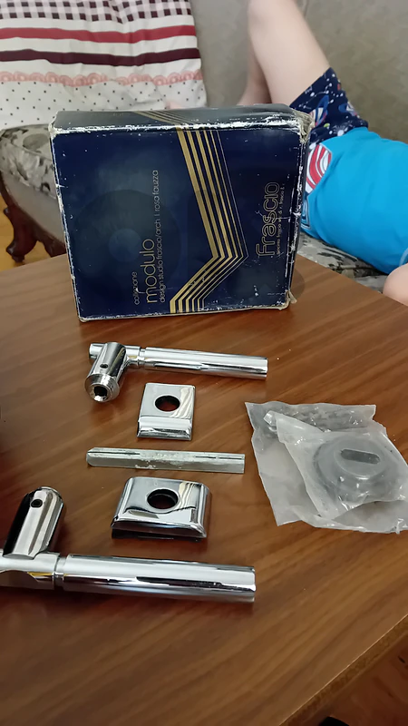 طقم مسكة باب كروم (ايطالي )