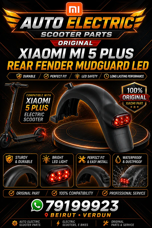 electric scooter orginal Xiaomi 5 plus rear fender full set