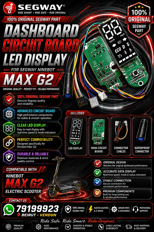 electric scooter orginal Segway g2 max dashboard