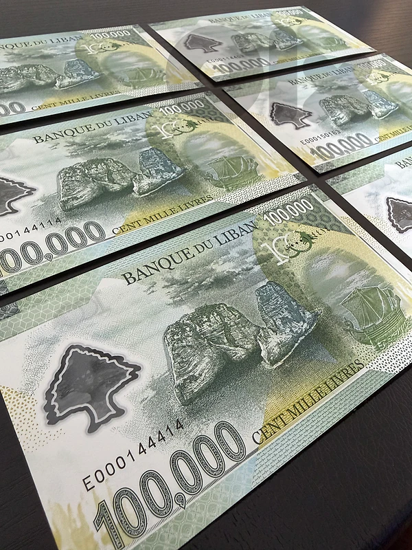 100000 Lebanese Livres Banknote عملة