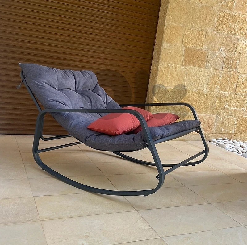 Modern Rocking Lounge Aluminium Chair