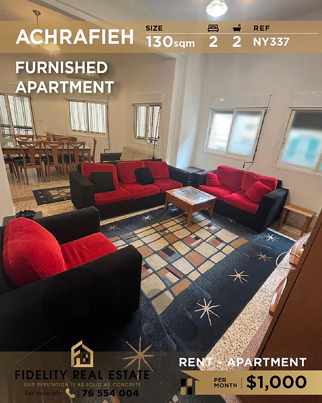 Apartment for rent in Achrafieh NY337 شقة  للإيجار في الأشرفية