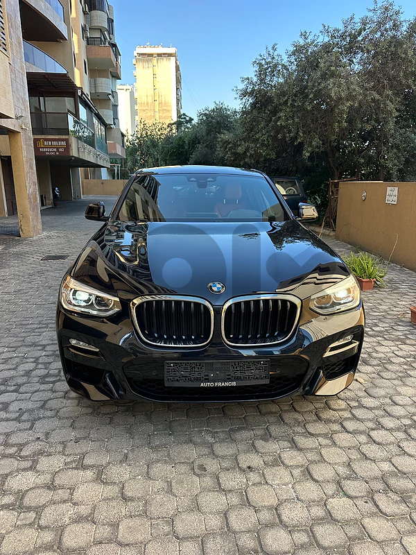 BMW X4 x-drive M-package 2019 dark blue on red (clean carfax-71000 miles)