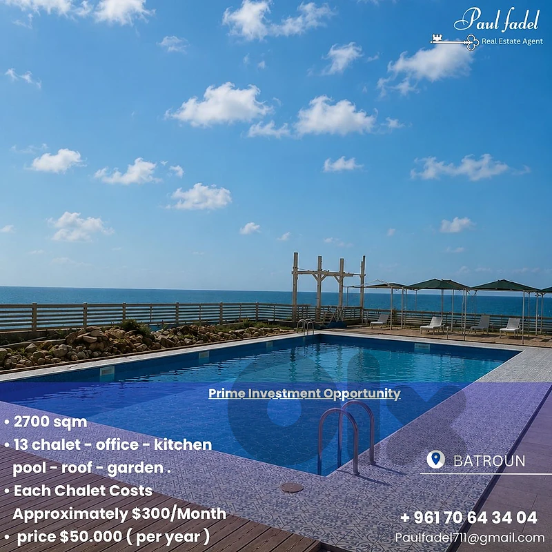 🌊 Coastal Investment Opportunity – Batroun Area