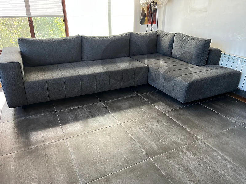 dark grey sofa