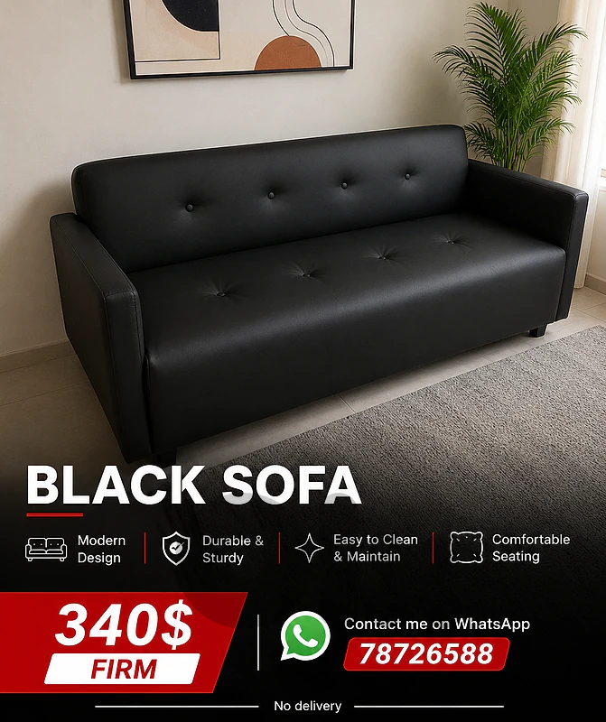 Black sofa