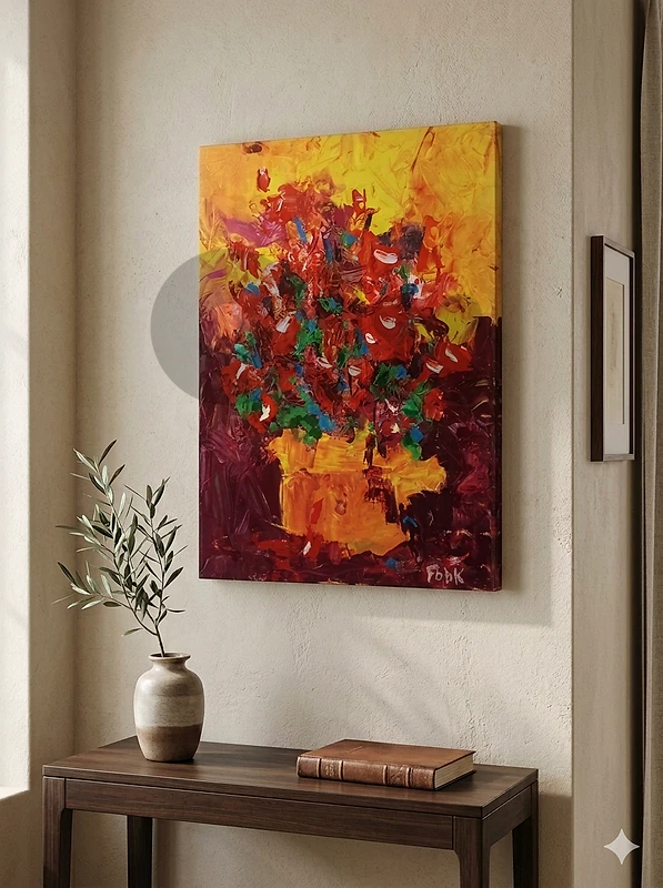 original acrylic painting medium size