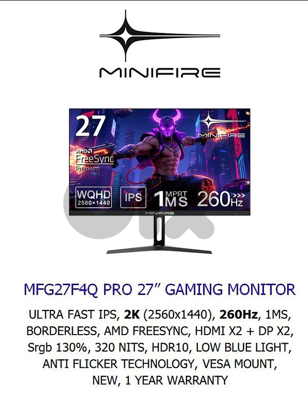 High resolution 27 inch gaming monitor! Brand new warranty High resolution 27 inch gaming monitor! Brand new warranty