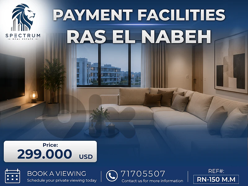 READY TO MOVE IN RAS NABEH SODECO ,  WITH PAYMENT FACILITIES/ (RN-150)