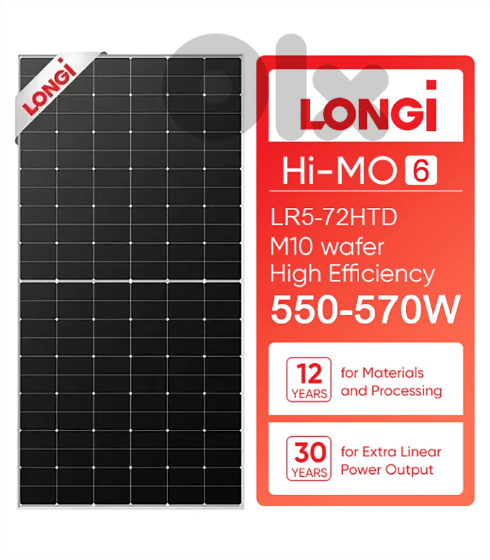 solar panels Longi himo6 550w solar panels Longi himo6 550w