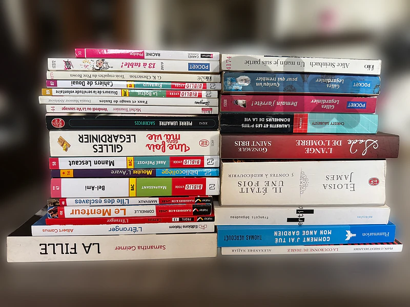 60 Livres en Français - 60 French books
