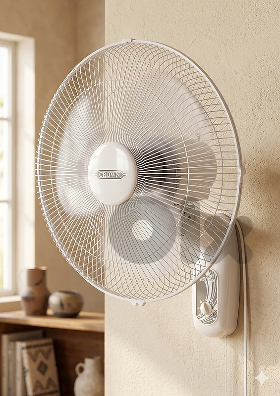 wall fan 18inch CROWN made in taiwan مروحة حيط