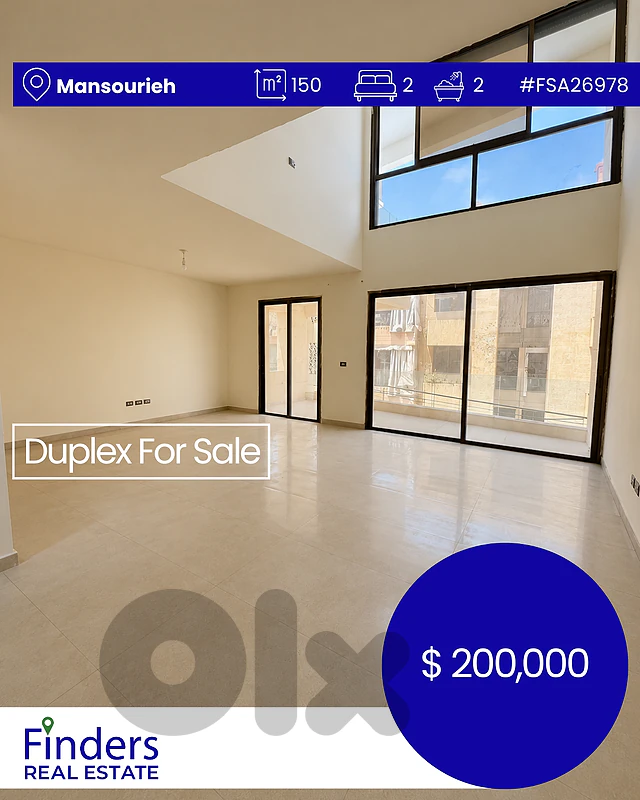 Duplex for sale in Mansourieh!