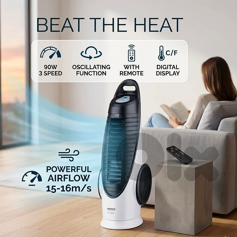 tower fan high speed 90watt مروحة
