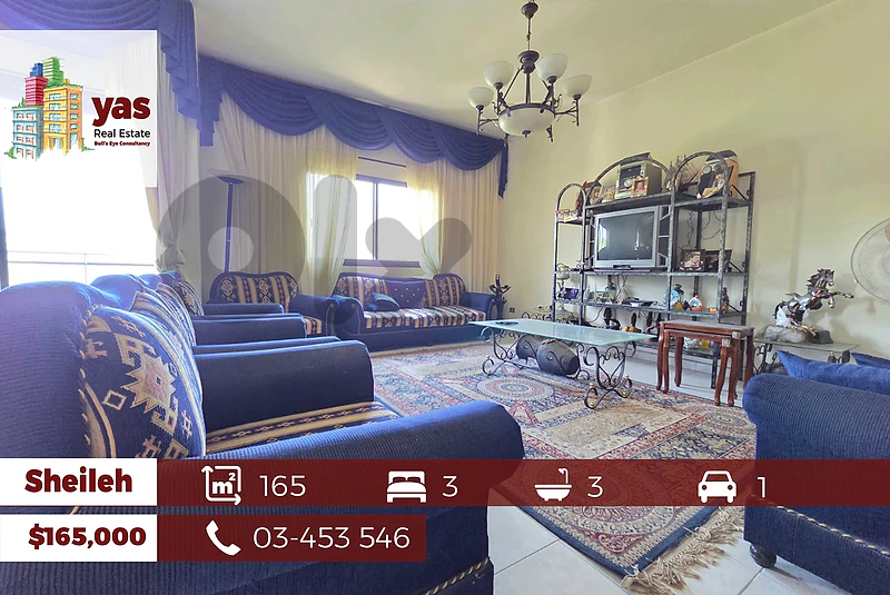 Sheileh 165m2 | Well Maintained | Calm Area | Mountain View | TO |