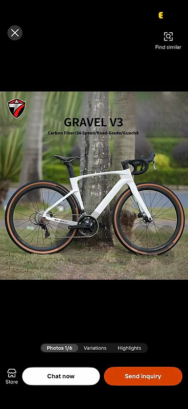 Carbon Fiber Gravel V3 bicycle with shimano 105 kit