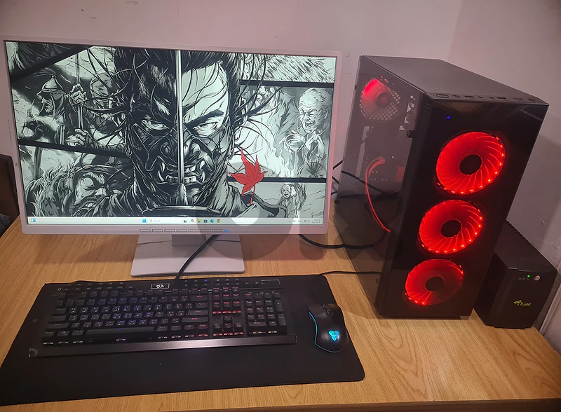 Budget Gaming PC Setup + Monitor & UPS Budget Gaming PC Setup + Monitor & UPS