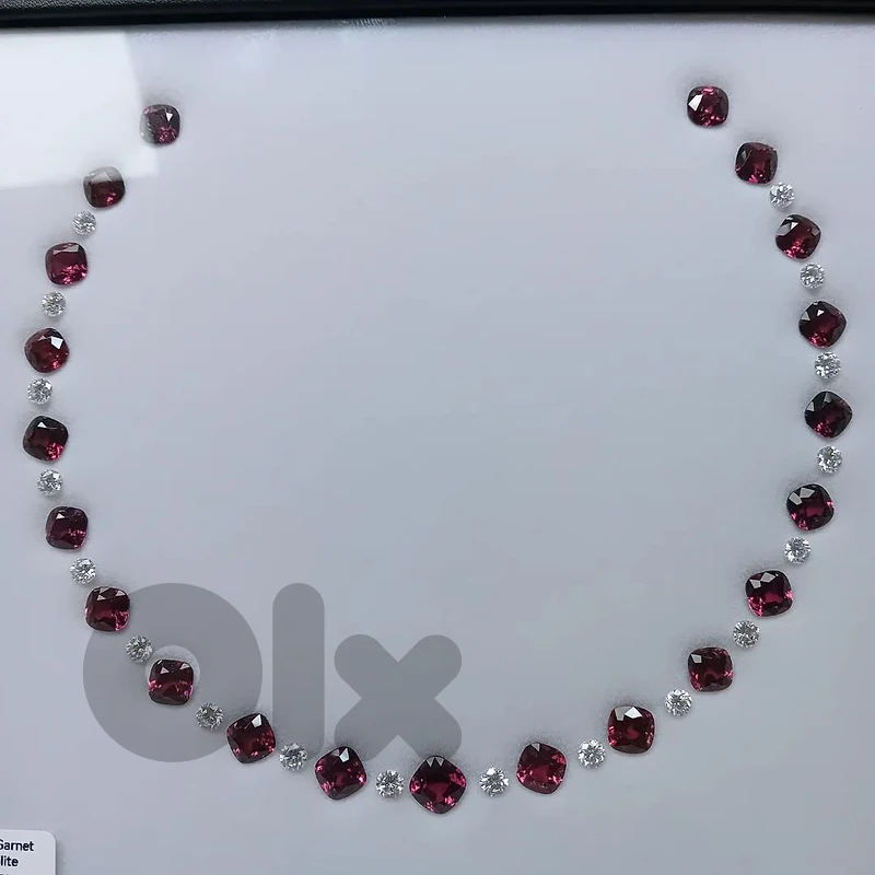 natural rhodolite garnet layout 52.96 ct