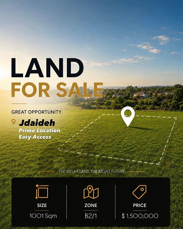 Prime location Land with an easy access in Jdaide