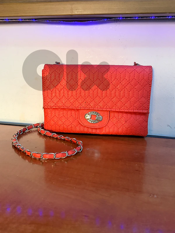 coral pinkish handbag coral pinkish handbag