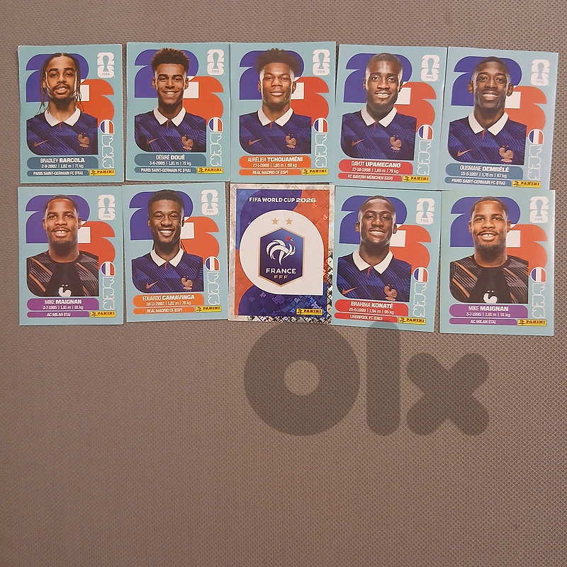 Panini world cup 2026 cards FRANCE