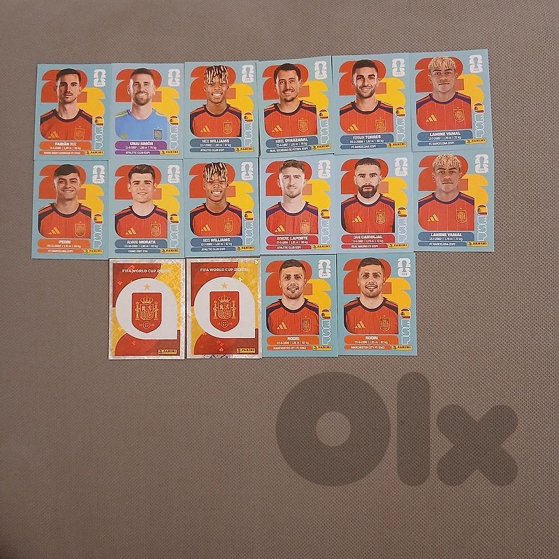Panini world cup 2026 cards SPAIN