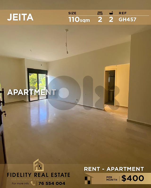 Apartment for rent in Jeita GH457 شقة للإيجار في جعيتا