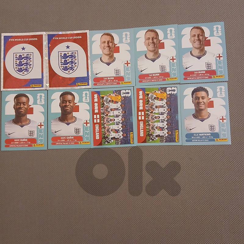 Panini world cup 2026 cards ENGLAND