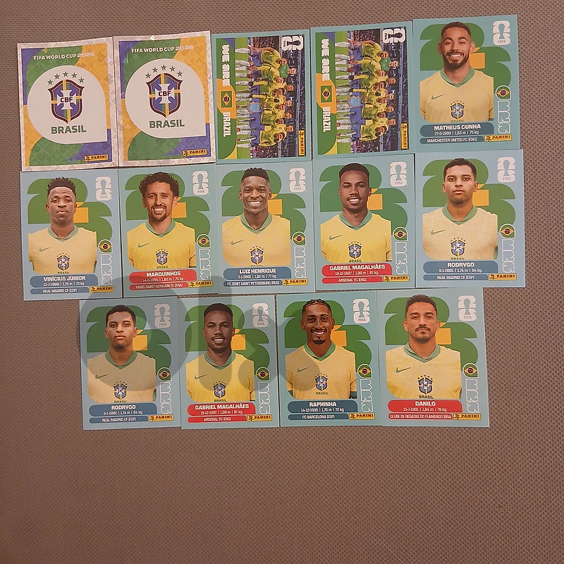 Panini world cup 2026 cards BRAZIL