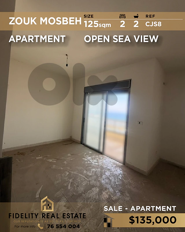 Apartment for sale in Zouk Mosbeh CJS8 شقة  للبيع في زوق مصبح