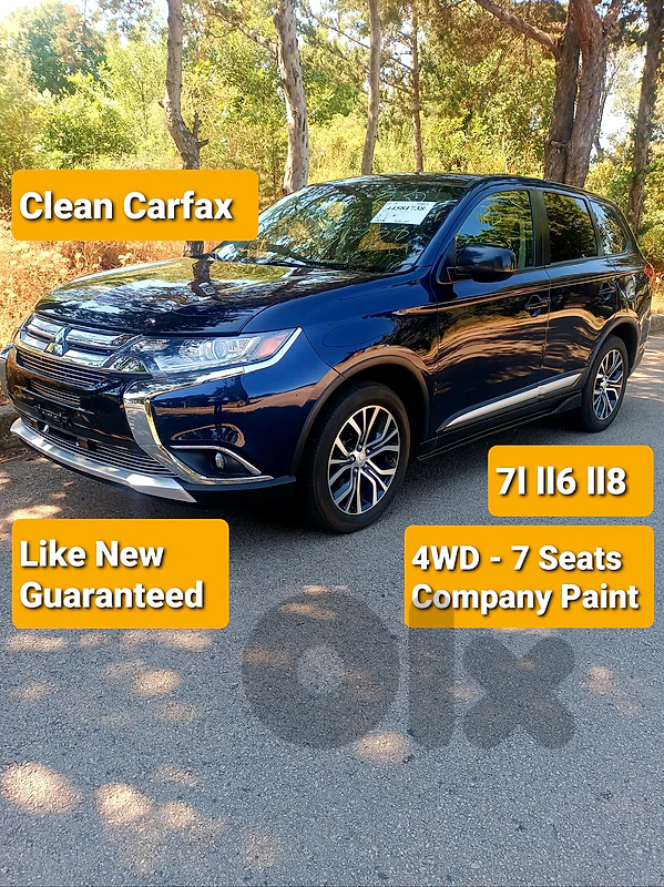 Mitsubishi Outlander 2018 4WD Clean Carfax  7 Seats