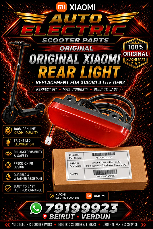 electric scooter orginal Xiaomi 4 LITE gen 2 rear lamp