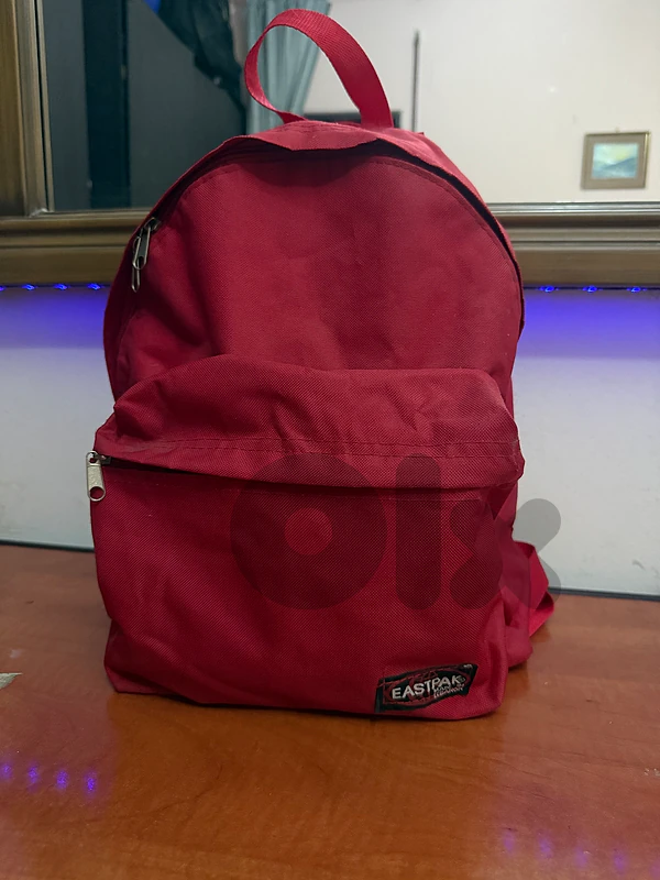 eastpak red school backpack