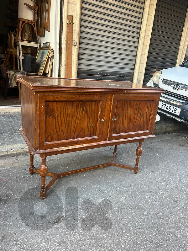 frensh consol bar antique كونسول بار فرنسي خشب سنديان مسيف ولا اروع
