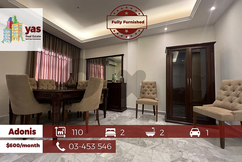 Adonis 110m2 | Fully Furnished | Mint Condition | Rent | RH |