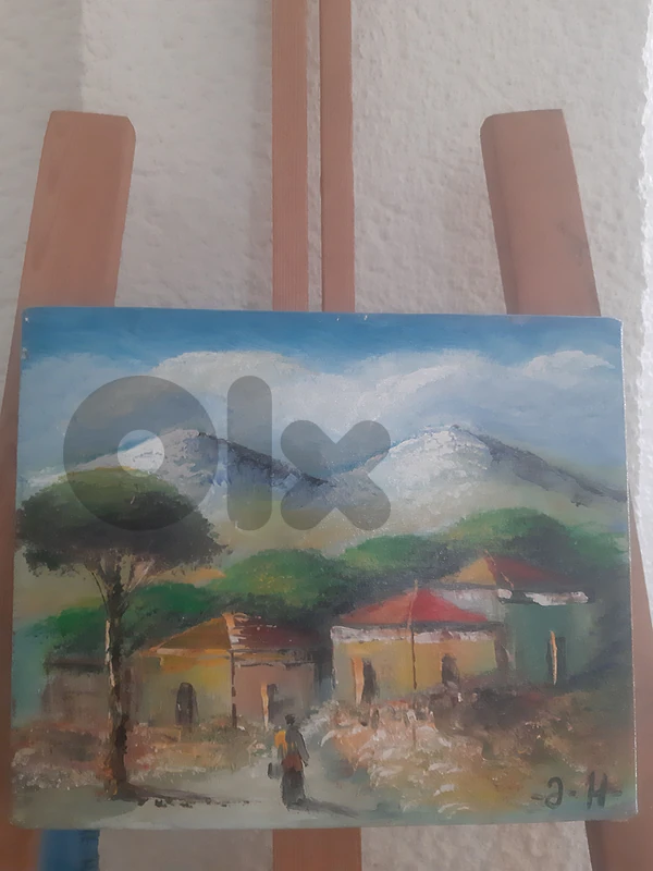 رسم زيتي على القماش