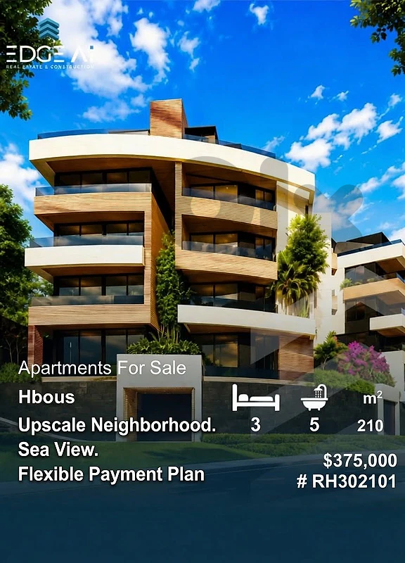 Apartment for sale,Hbous,Metn,#RH302101
