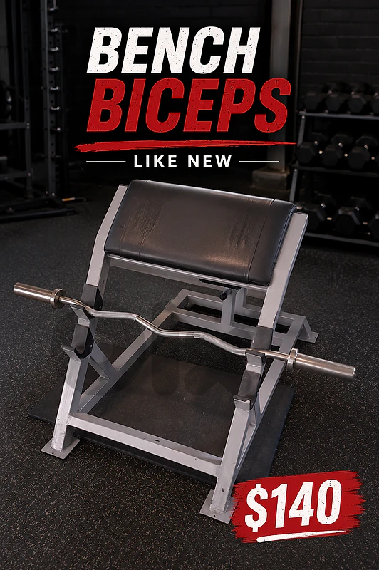 Bench biceps like new 140$