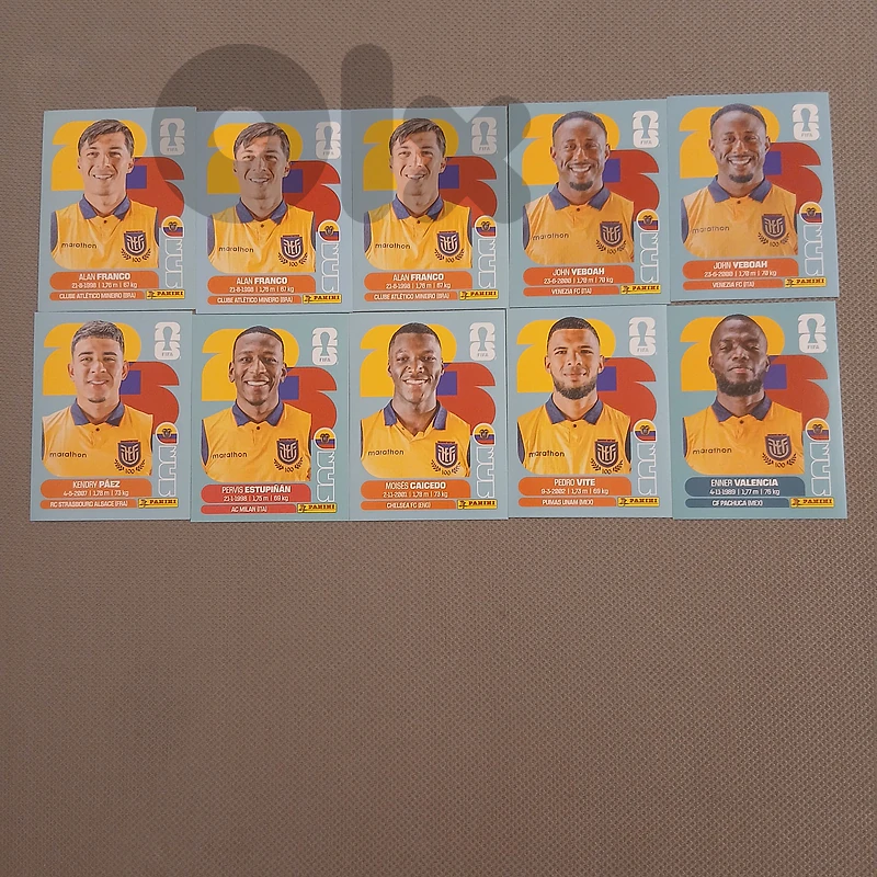 Panini world cup 2026 cards ECUADOR