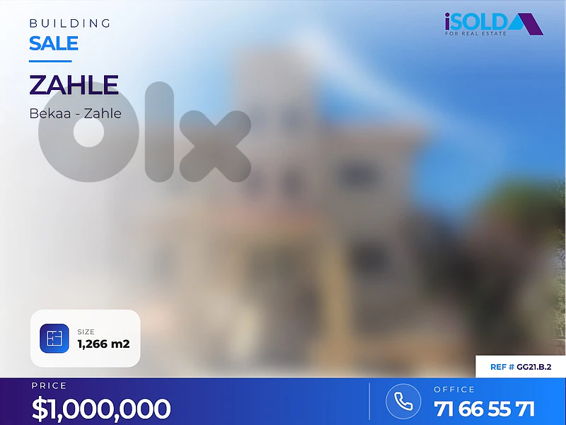 A 1266 m2 building for sale in Zahle - ksara