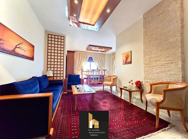 Apartment for sale in Ballouneh 145m2 Open View Decorated 155,000$cash