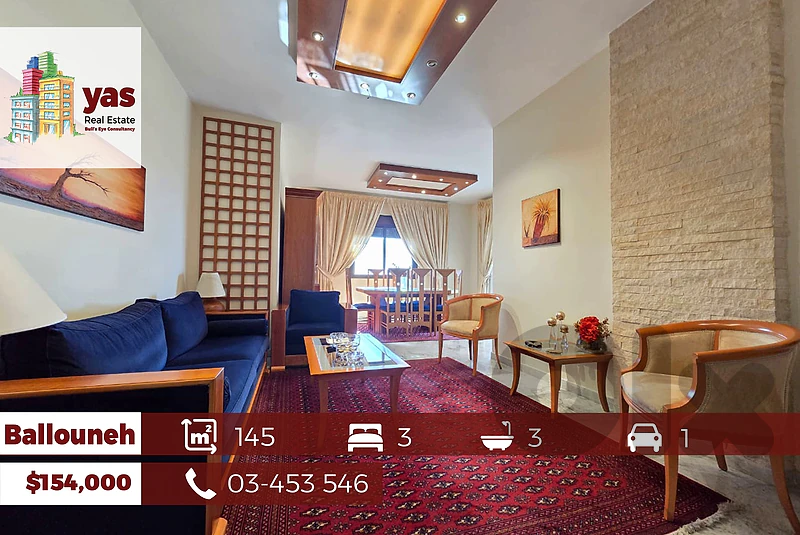 Ballouneh 145m2 | Well Maintained | Calm Street | Accessible | TO