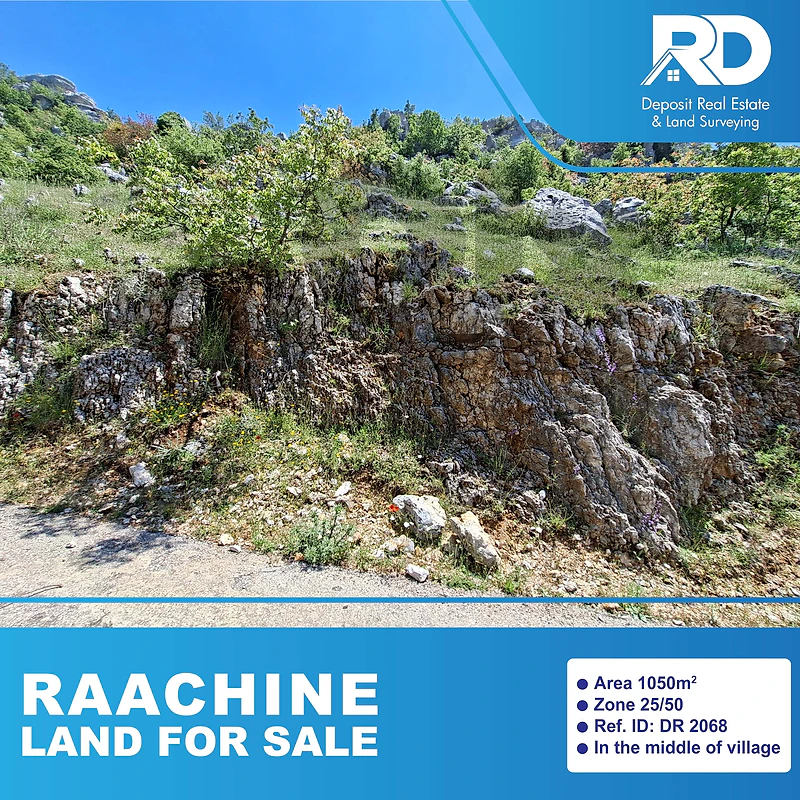 Land for sale in Raachine Keserouan - أرض للبيع في رعشين