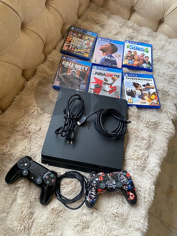 ps4 slim like new 1 terra