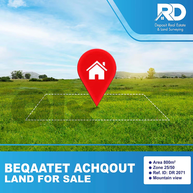 Land for sale in Beqaatet achkout - أرض للبيع في بقعاتة عشقوت