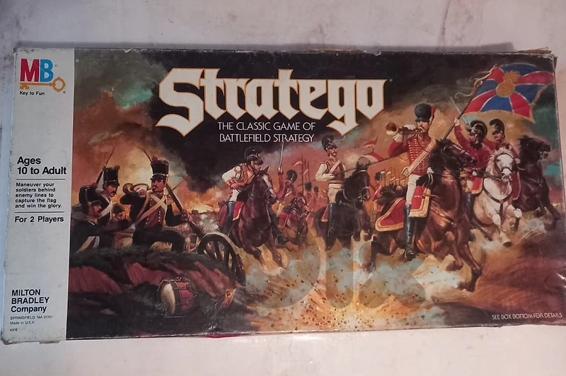 Vintage Stratego Board Game 1986 Used Complete by Milton Bradley