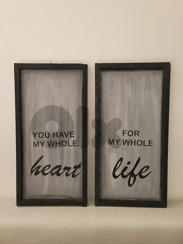 wood signs/ romantic quote  60×30cm