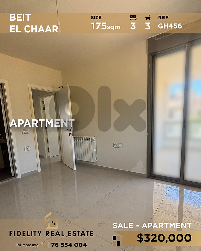 Apartment for sale in Beit El Chaar GH456 شقة للبيع في بيت الشعار