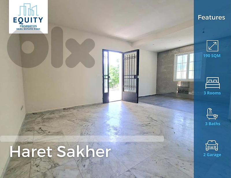190 SQM Apartment For Sale In Haret Sakher شقة للبيع #HS51194